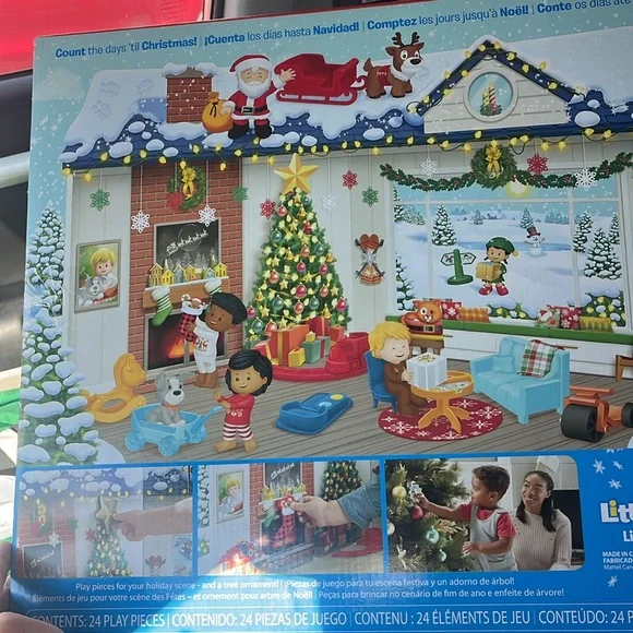 Fisher-Price Little People Advent Calendar 24 pieces to countdown to Christmas - Picture 2 of 2